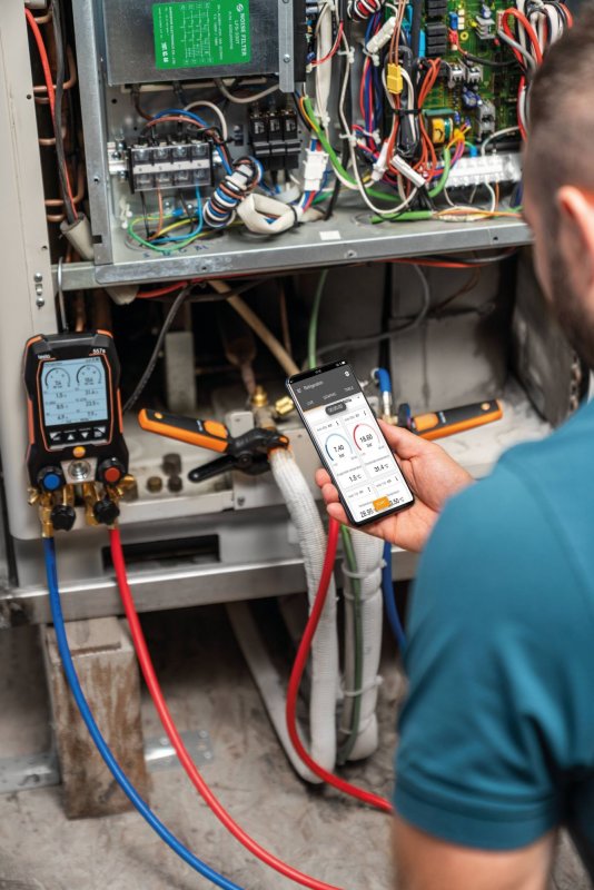 Testo 557s chytrá sada pro vakuum - Chytrý digitál Bezdrátové měření vakua a teploty Bluetooth